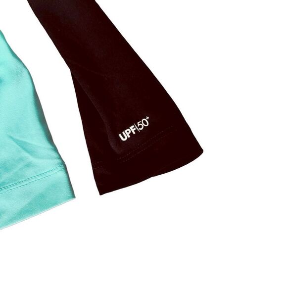 Hurley Teal Blue & Black Nike Dri-Fit Long Sleeve Shirt Size 2T - Picture 3 of 8